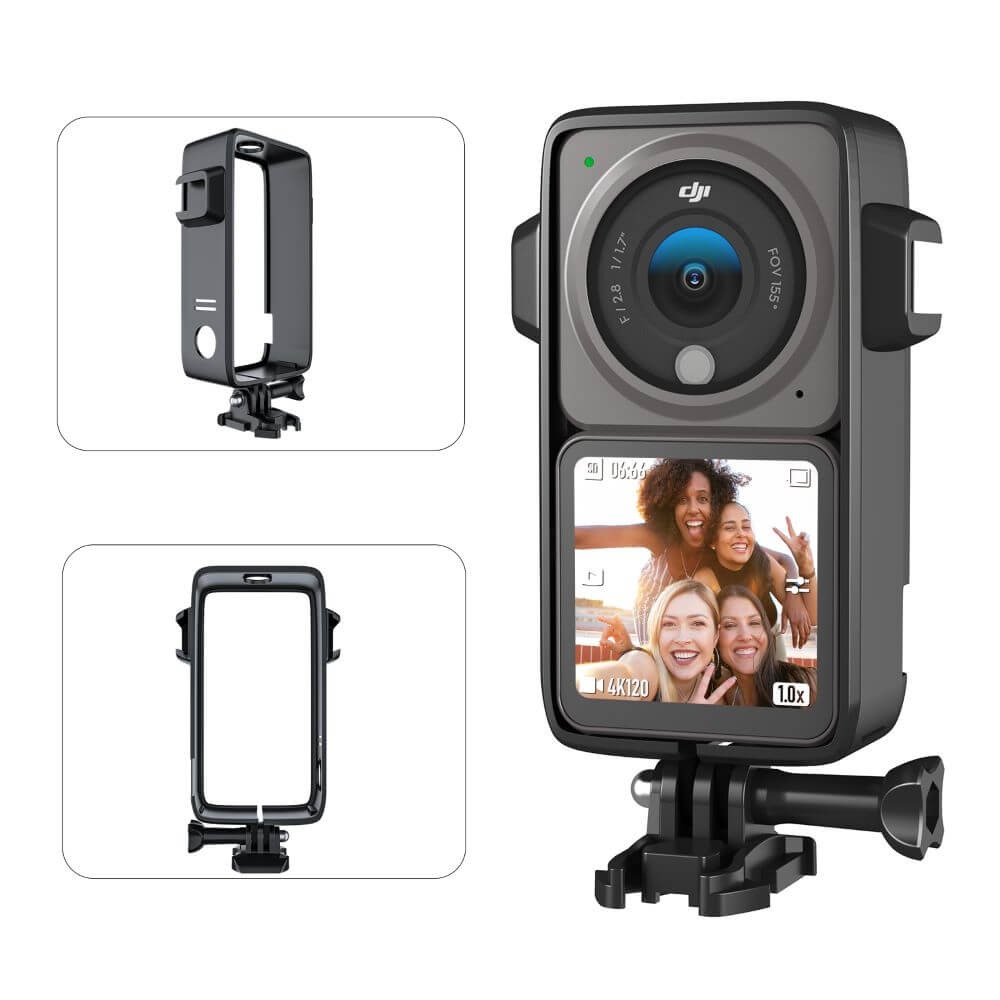 Suporte Frame de Plástico para DJI Action 2 (Combo) - Telesin