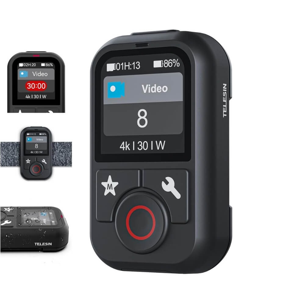 Controle Remoto para GoPro Hero 13/12/11/10/9/8 Black / Max - Telesin