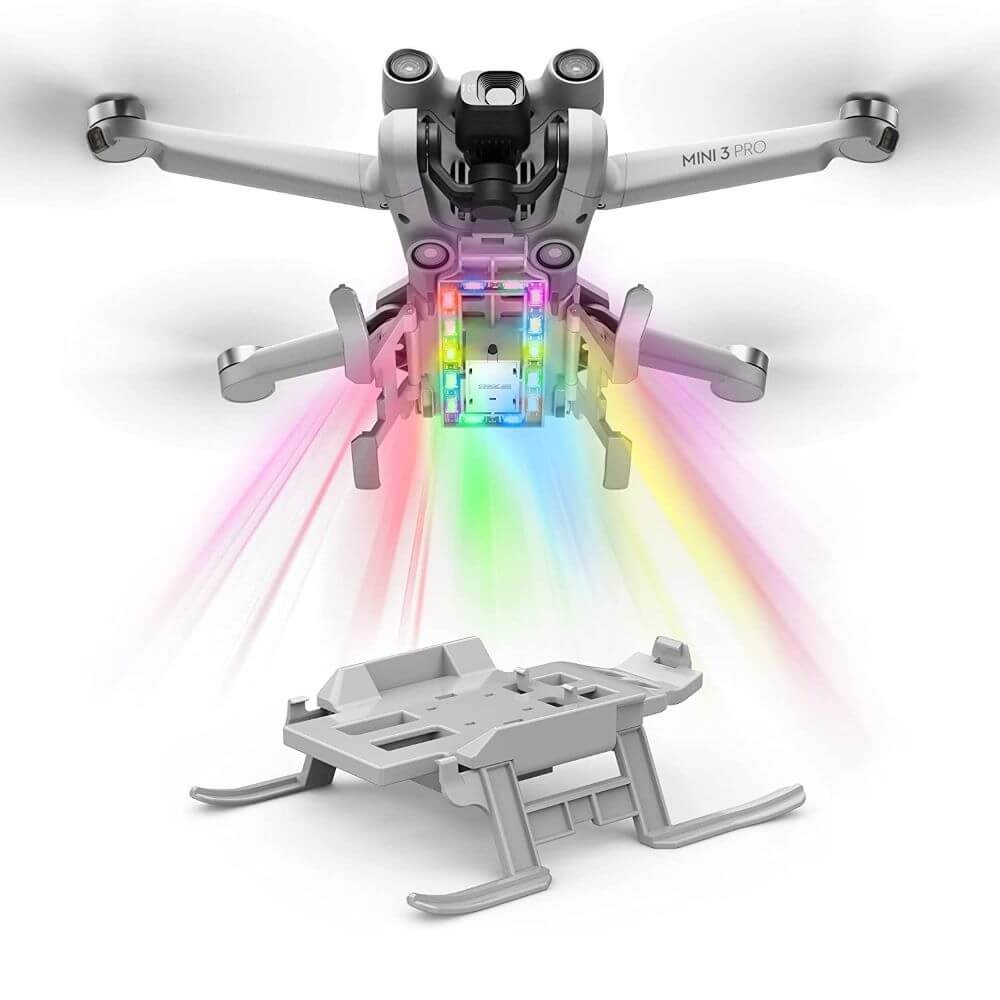 Trem de Pouso para Drone DJI Mini 3 Pro com LED Auxiliar - StartRC