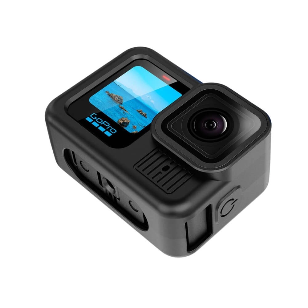 Capa de Silicone para GoPro Hero 13 Black + Tampa para Lente + Porta Cor: Preto