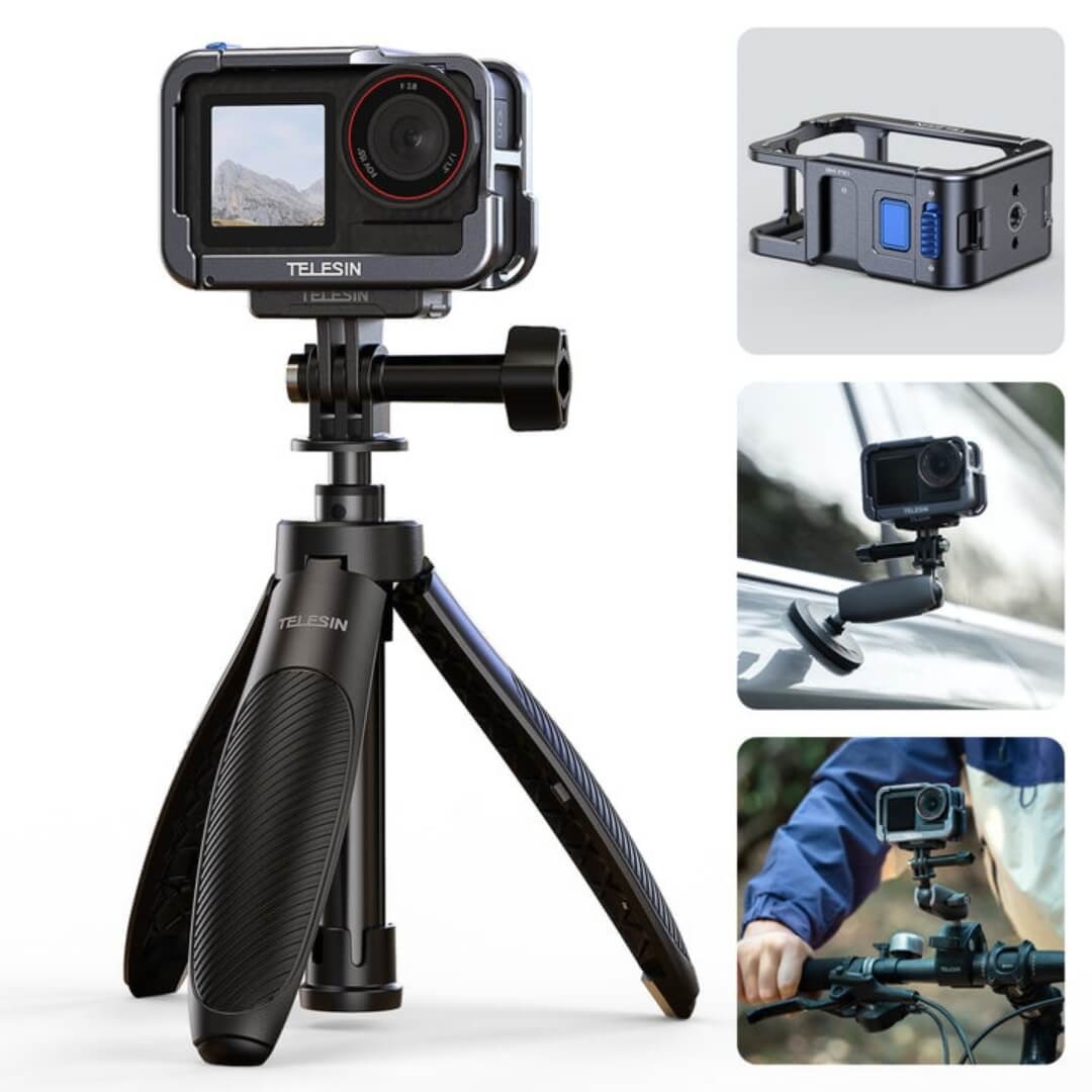 Suporte Frame para Câmera DJI Osmo Action 3 / 4 / 5 pro - Telesin