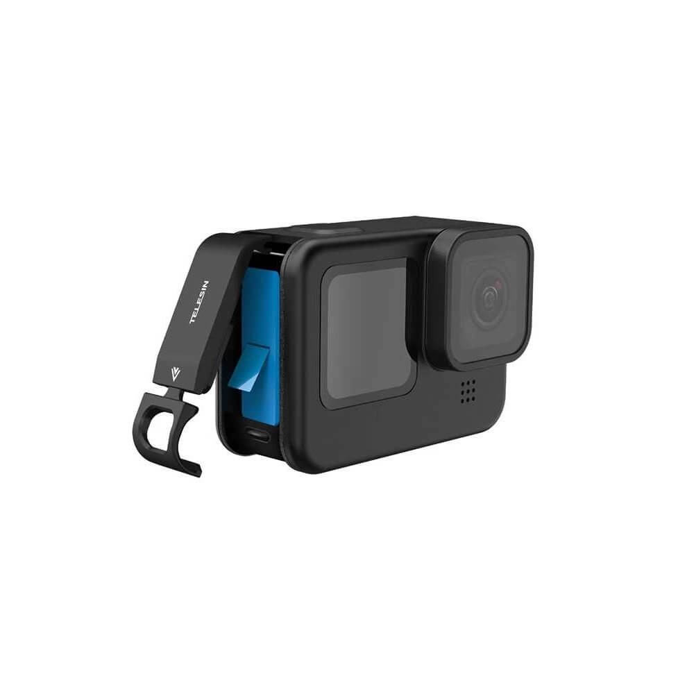 Porta Lateral para GoPro Hero 12 / 11 / 10 / 9 Black em Alumínio - Telesin
