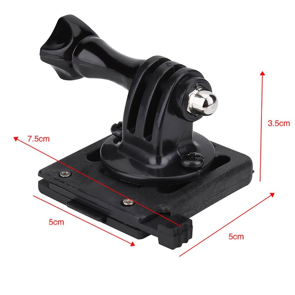Suporte para GoPro em Capacete Tático com Placa Montagem NVG