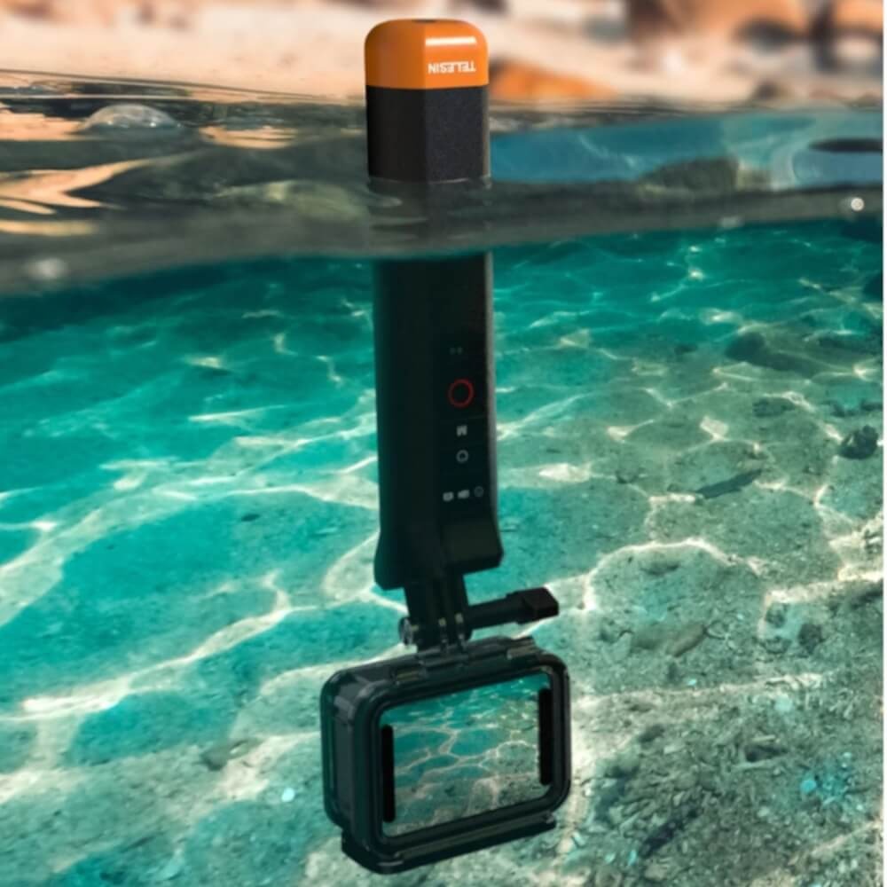 Bastão Flutuante com Controle Remoto para GoPro Hero 13/12/11/10/9/8 Black/Max - Telesin