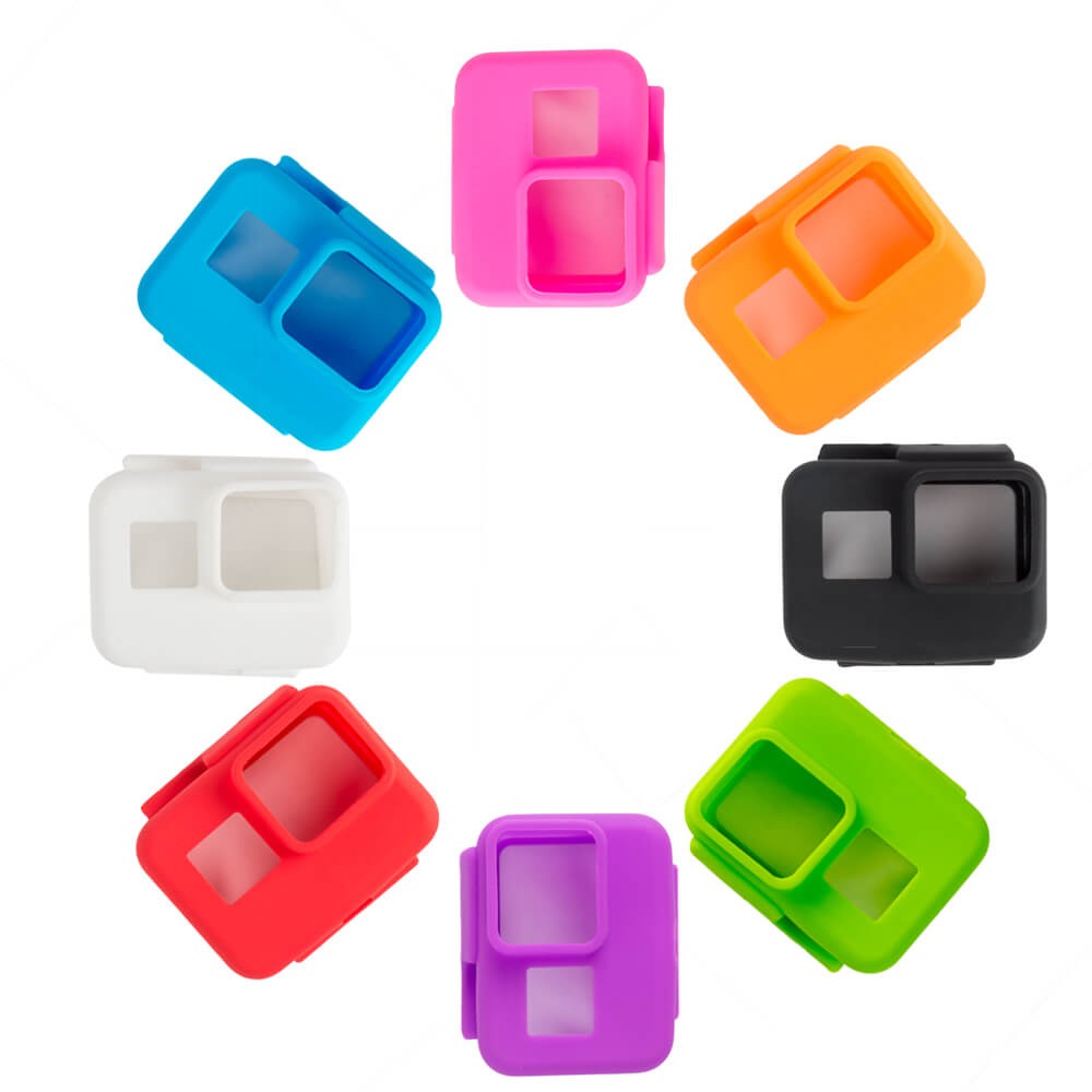 Capa Case Silicone GoPro Hero 7 6 5 Black Uso Com Frame de Montagem