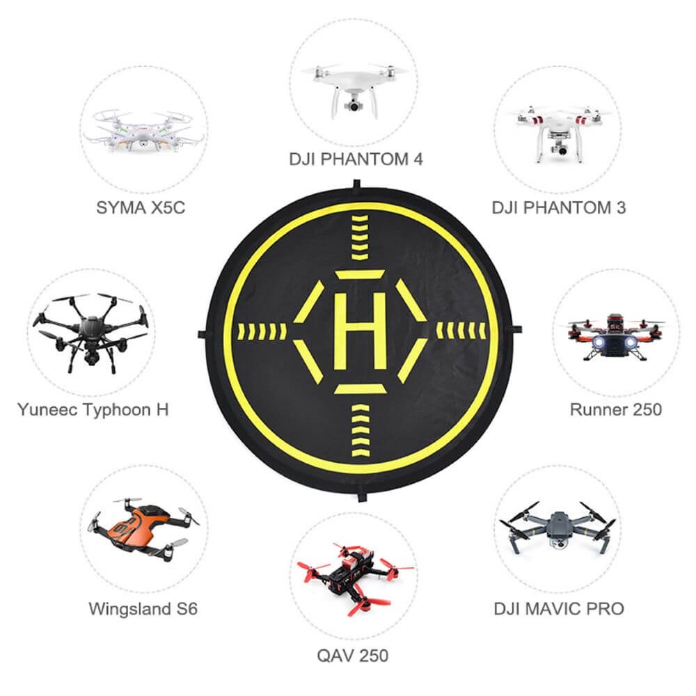 Heliponto Pista de Pouso Dobrável para Drones - StartRC 110cm