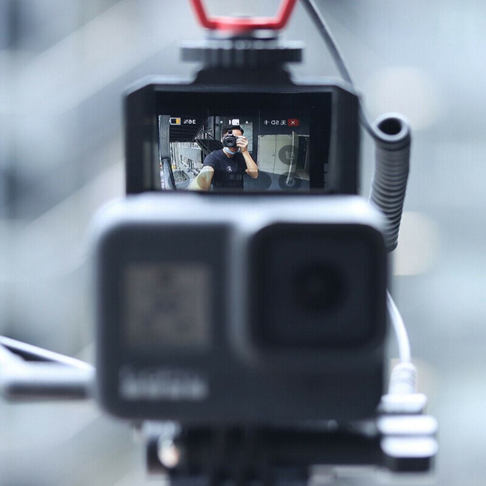 Suporte de Vlog para GoPro Hero 8 7 6 5 Black com Espelho - Ulanzi