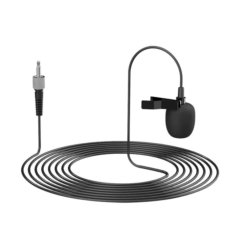 Sistema de Microfone Sem Fio com Transmissor e Receptor UHF - Telesin