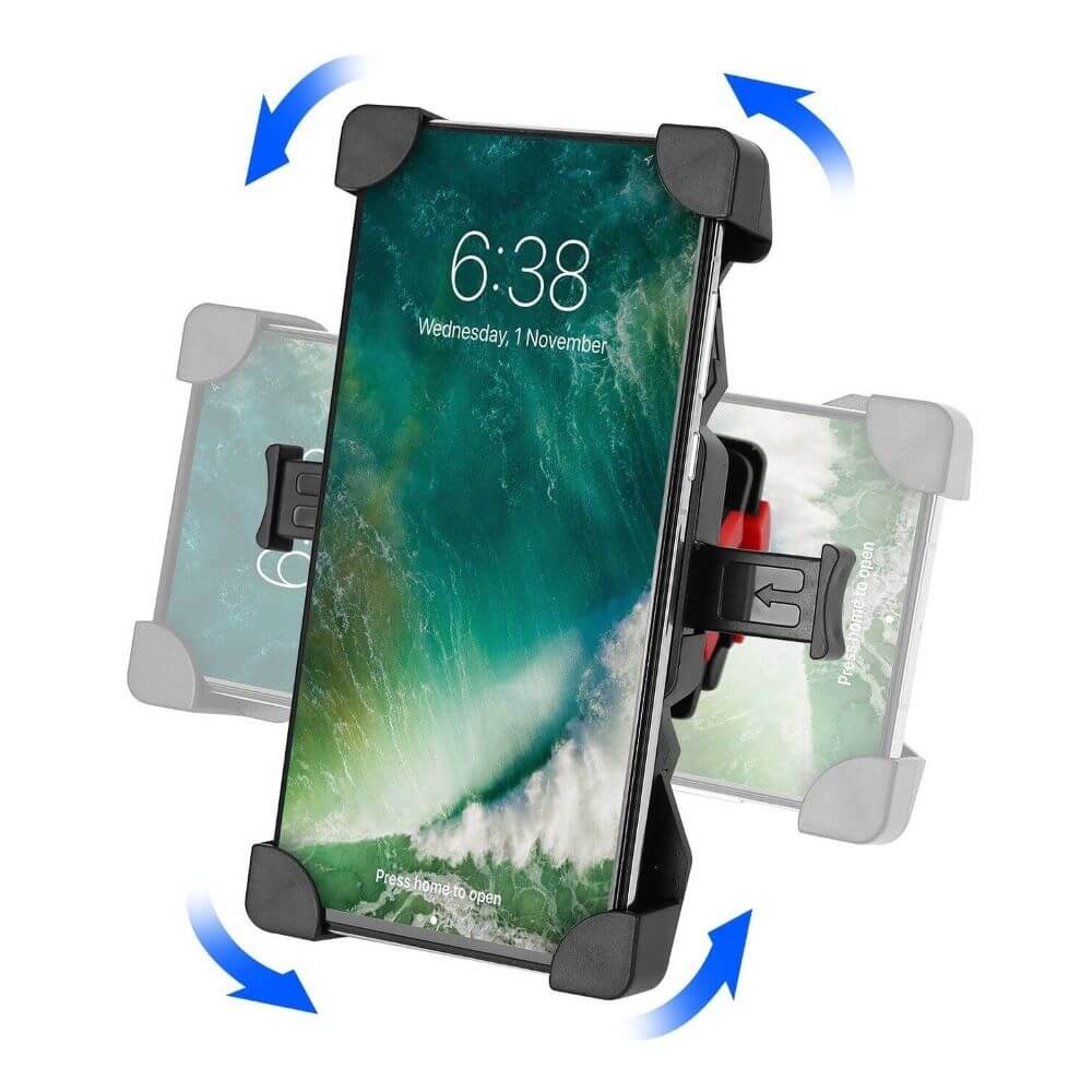 Suporte de Celular para Guidão de Bike e Moto com Rotação 360º