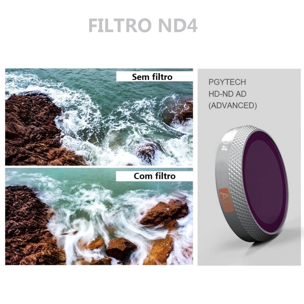 Filtro ND4 para Drone DJI Mavic 2 Zoom - Pgytech Advanced