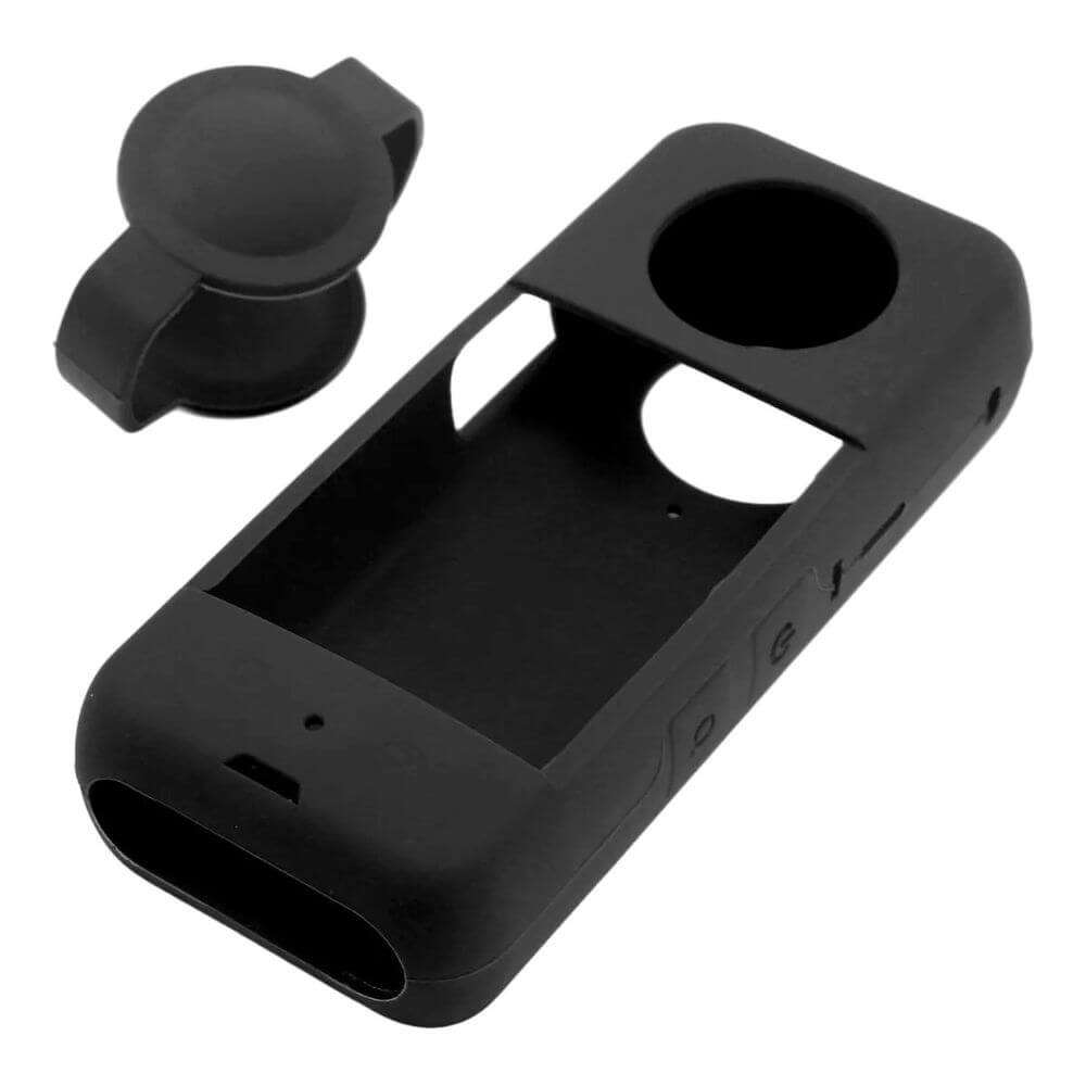 Case Capa de Silicone para Câmera Insta360 X3 + Protetor de Lente