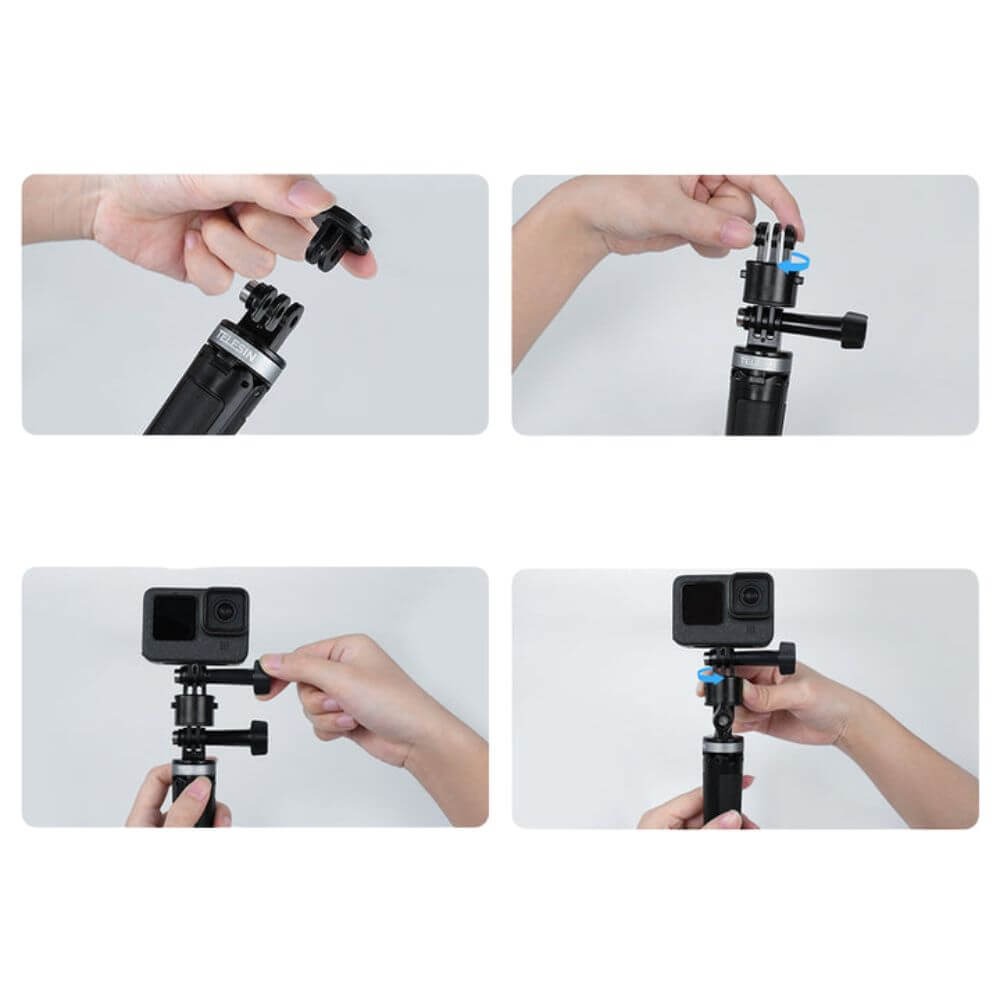 Suporte Engate Rápido Magnético para GoPro e Similares - Telesin