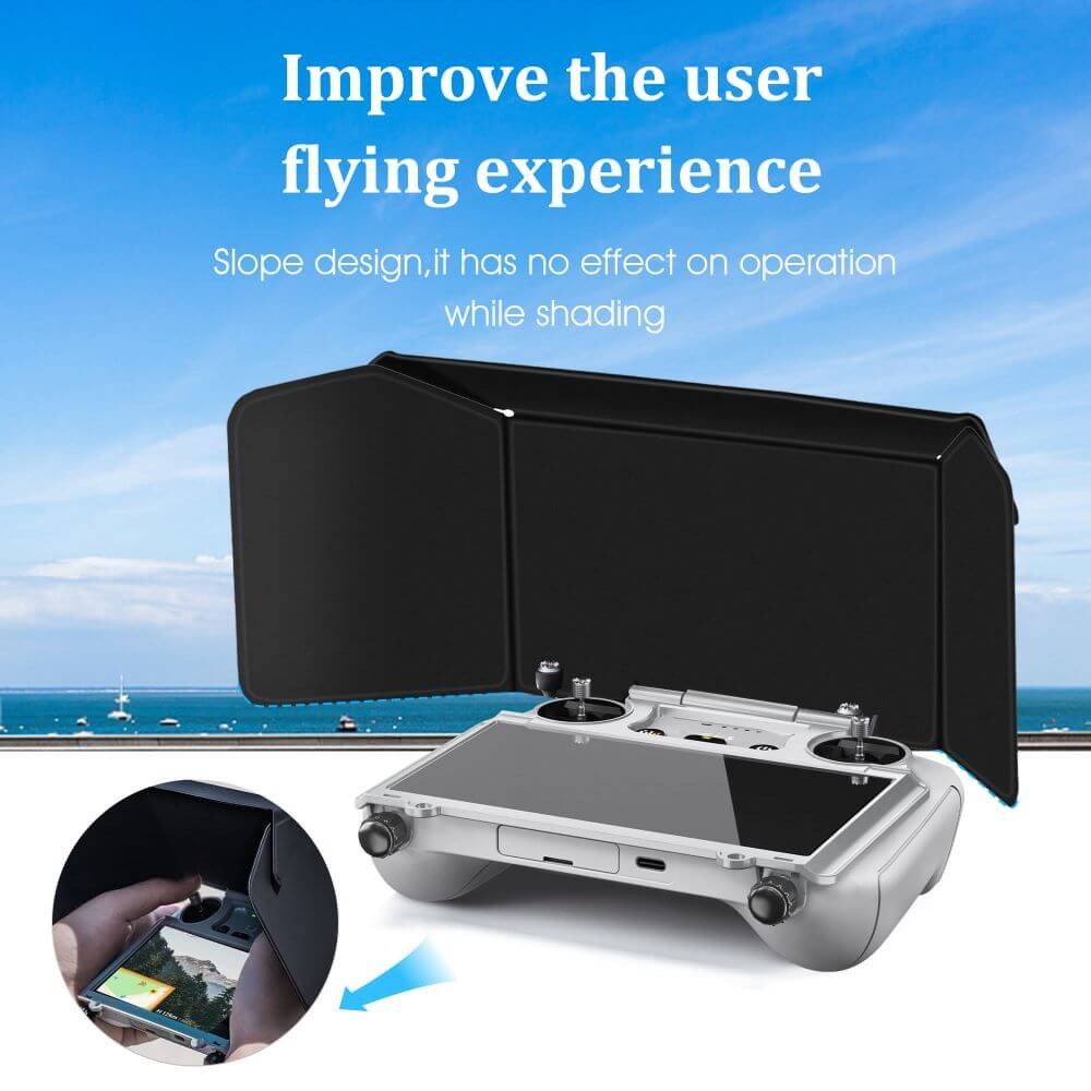 Protetor de Sol para Tela Controle DJI RC - StartRC Cor Preto