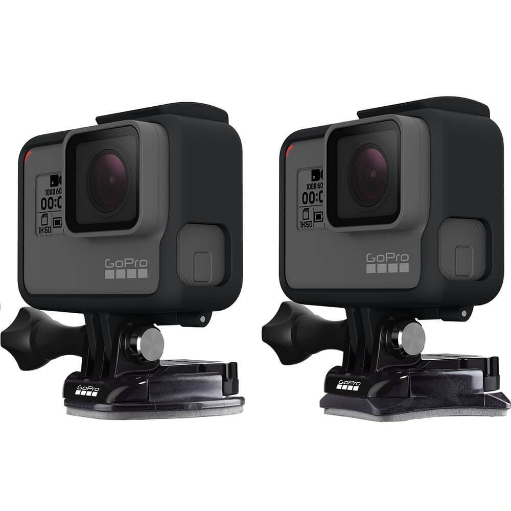 Kit de Suportes Adesivos Planos e Curvos GoPro - AACFT-001