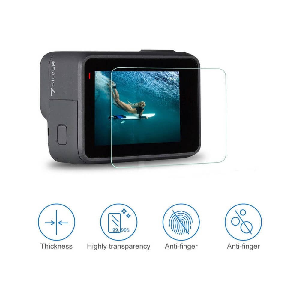 Película para GoPro Hero 7 Silver e GoPro Hero 7 White Vidro Temperado