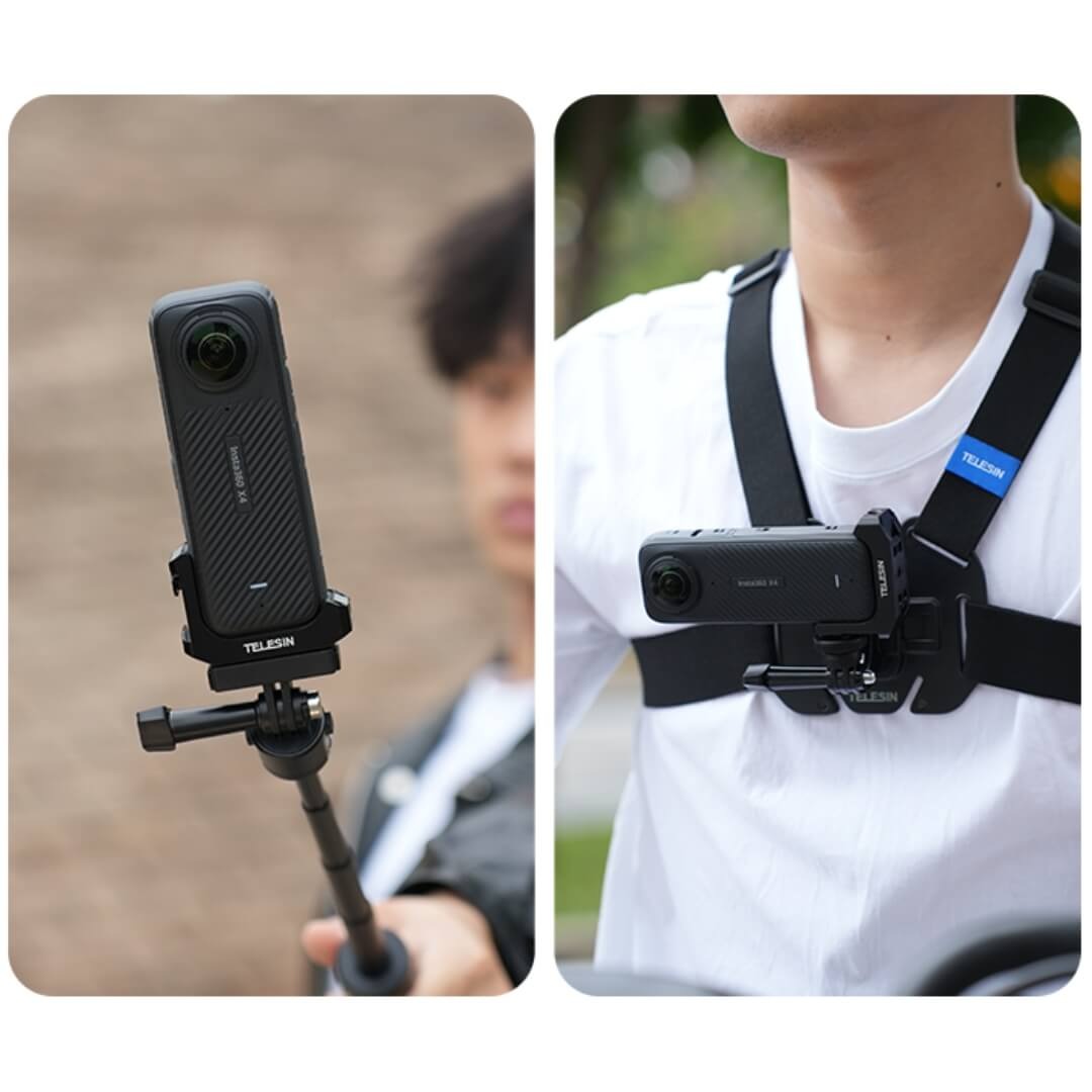 Suporte em L Adaptador de Expansão para Insta360 X4 - Telesin