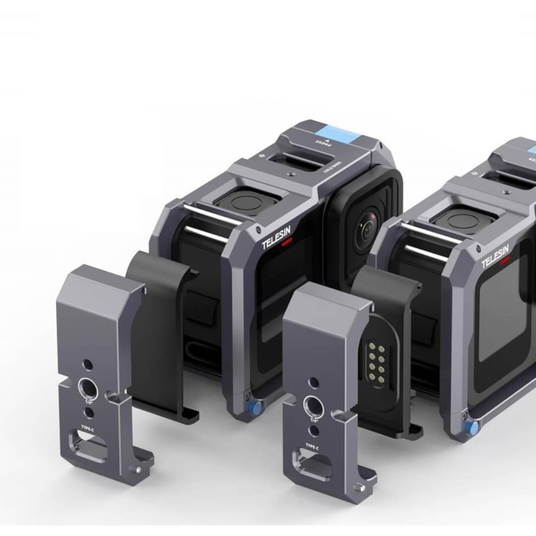 Suporte Frame Alumínio para GoPro Hero 13/12/11/10/9 Black - Telesin