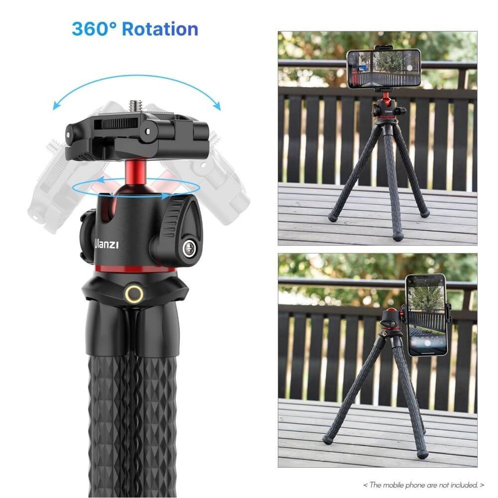 Tripé Articulável para Celular e Câmeras DSLR - Ulanzi