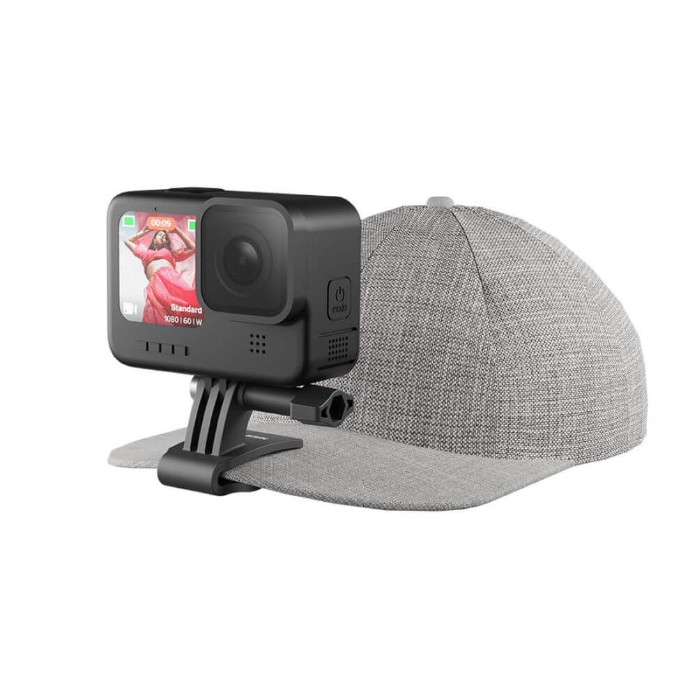 Suporte de Cabeça + Clip de Boné para GoPro - Telesin