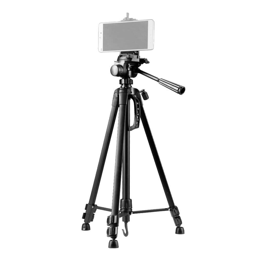 Tripé Fotográfico Profissional em Alumínio para Câmeras e Iluminação - 1,40m