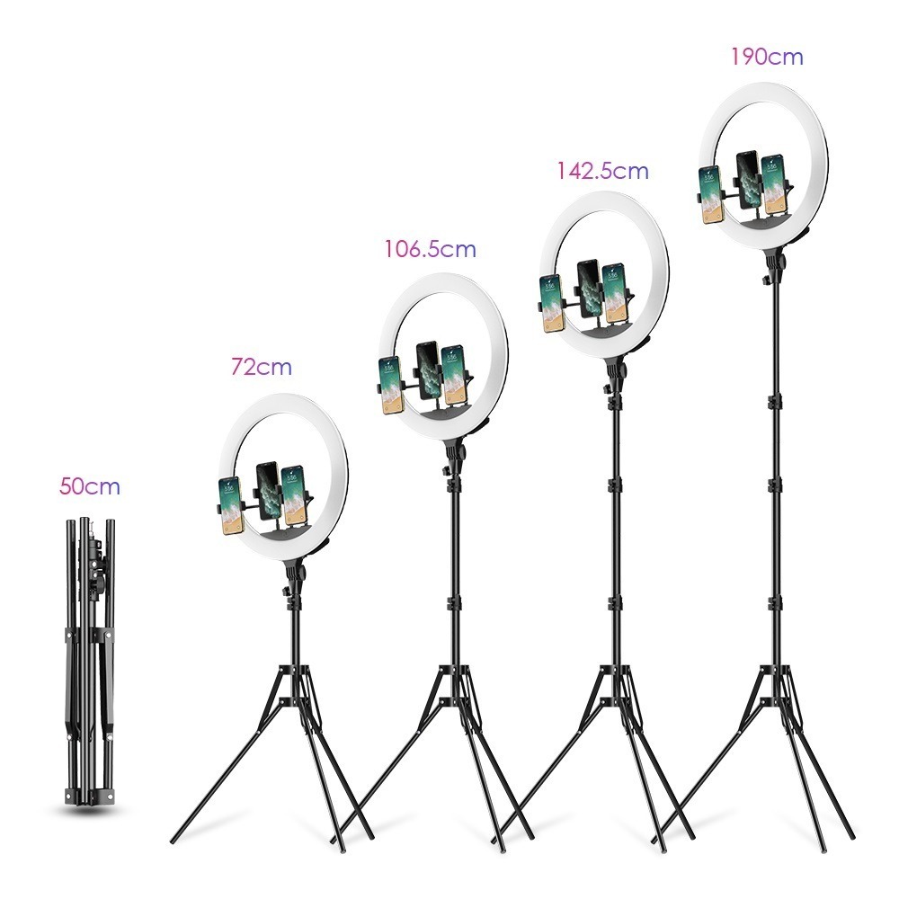 Iluminador Circular de Led Ring Light 45cm com Tripé de 2m - Apexel