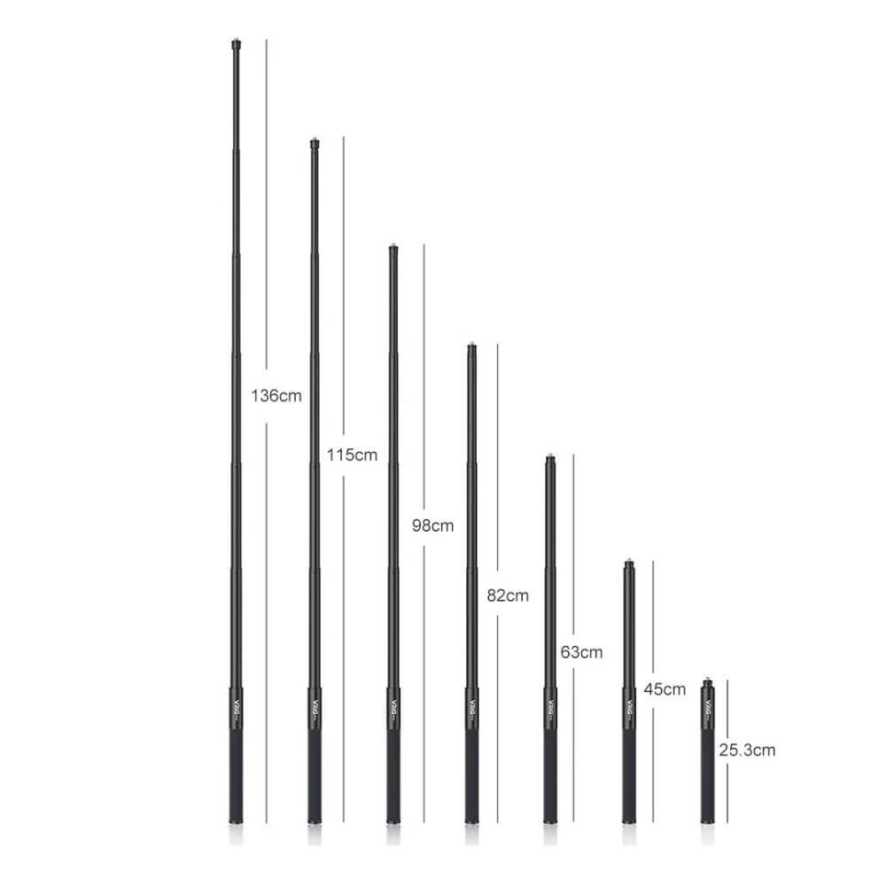 Bastão Extensor para Câmera GoPro / Insta 360 X4/X3/X2 - VRIG (1,35m)