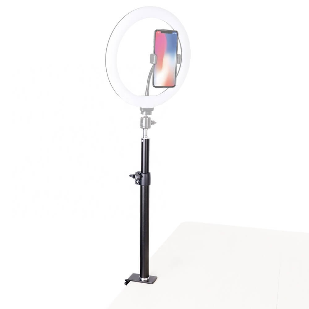 Suporte de Mesa para Iluminação e Câmeras Encaixe 1/4 Polegadas