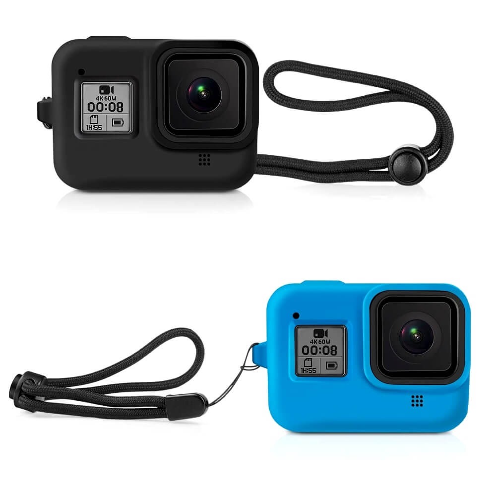 Capa de Silicone para GoPro Hero 8 Black + Cordão Ajustável