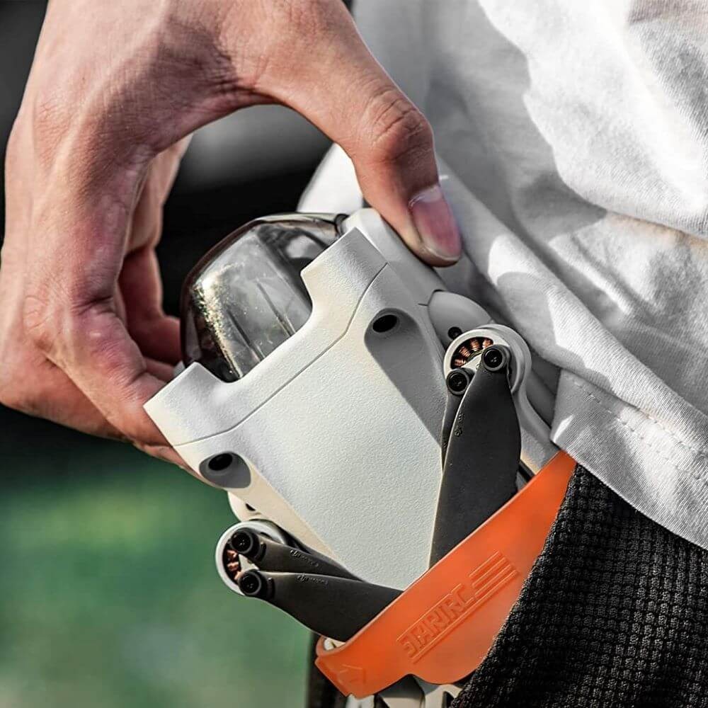Protetor e Trava Hélices para Drone DJI Mini 3 Pro - StartRC Cor Laranja
