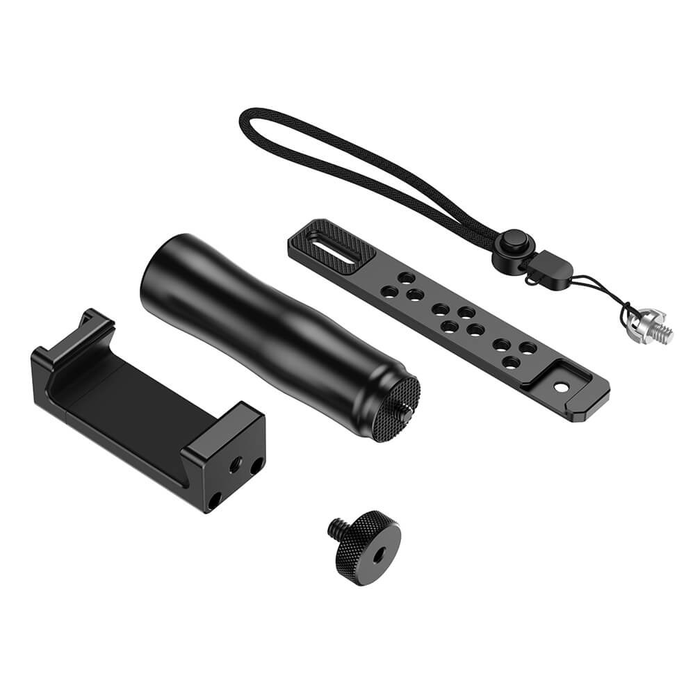 Kit Vlog para Celular (Bastão + Suporte + Placa de Montagem) - Apexel