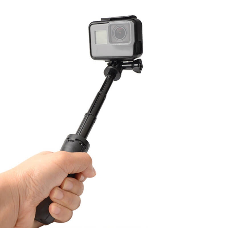 Mini Bastão de Mão Tripé para GoPro e Câmeras Compactas