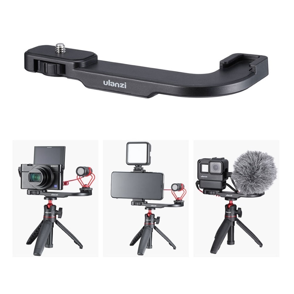 Suporte Duplo para Montagem de Câmeras / Microfones / Flashes - Ulanzi