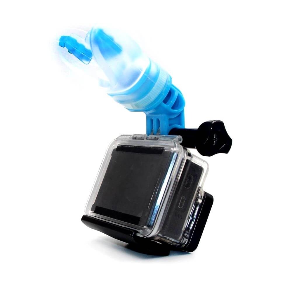 Suporte de Boca com Boia para GoPro e Câmeras Similares - Telesin Cor Azul