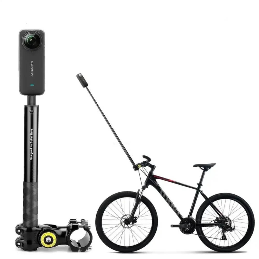 Suporte de Guidão com Bastão Extensor para GoPro / Insta 360 X2 / X3 / X4 / X5 - FUNPro