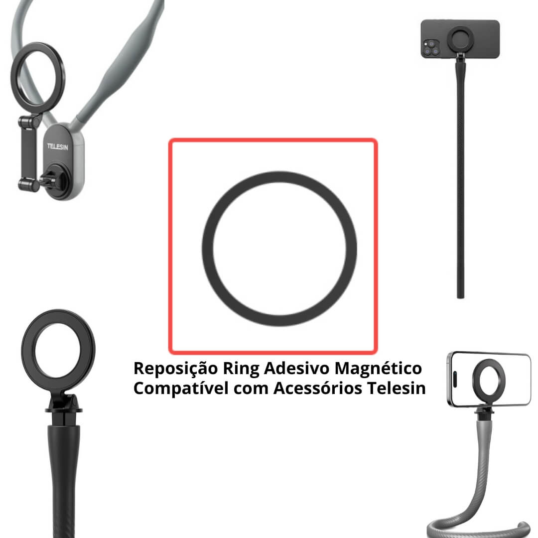 Anel Magnético de Reposição para Suportes Telesin Anel Magnético de Reposição para Suportes Telesin
