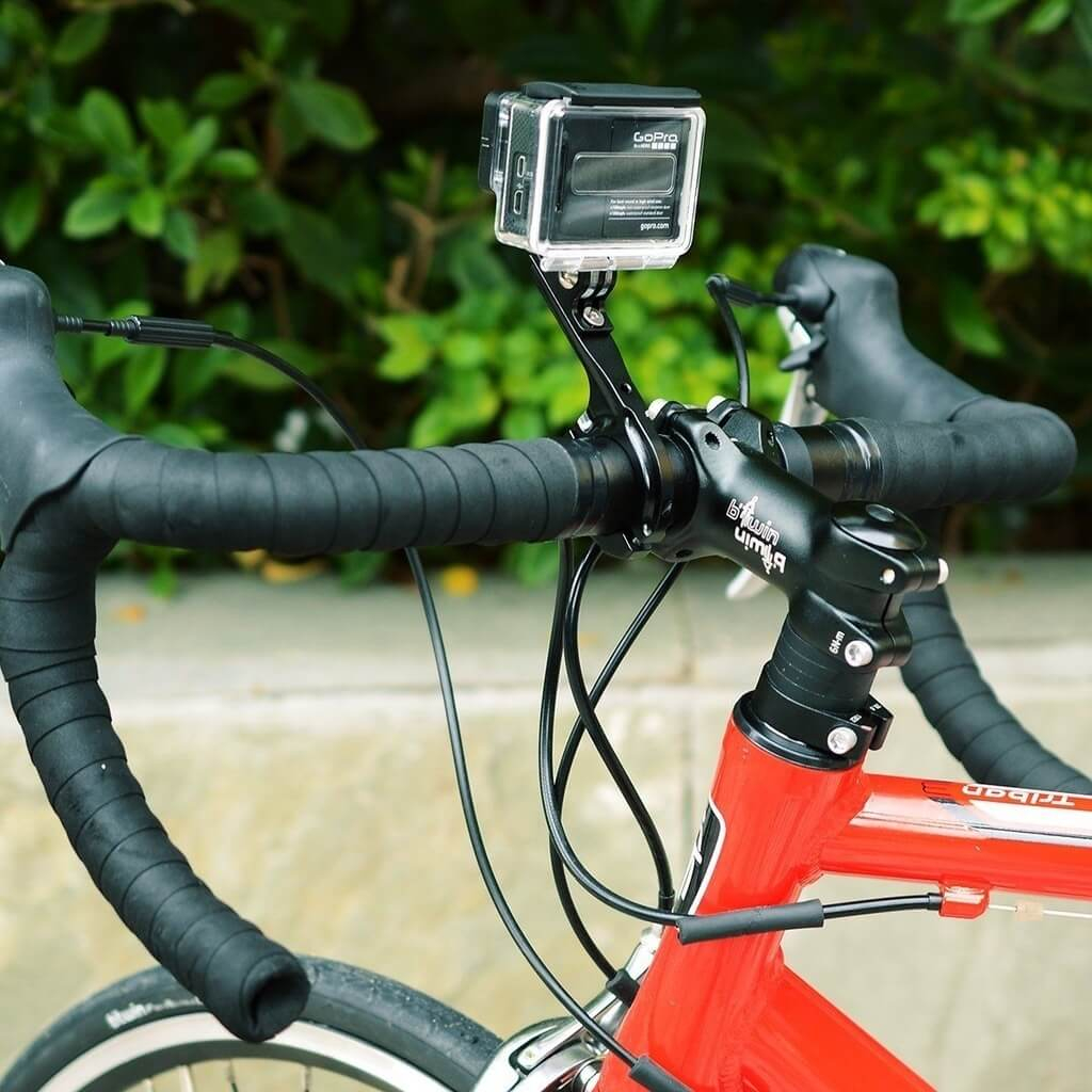 Suporte em Alumínio Guidão Bike para GoPro e Câmeras Similares
