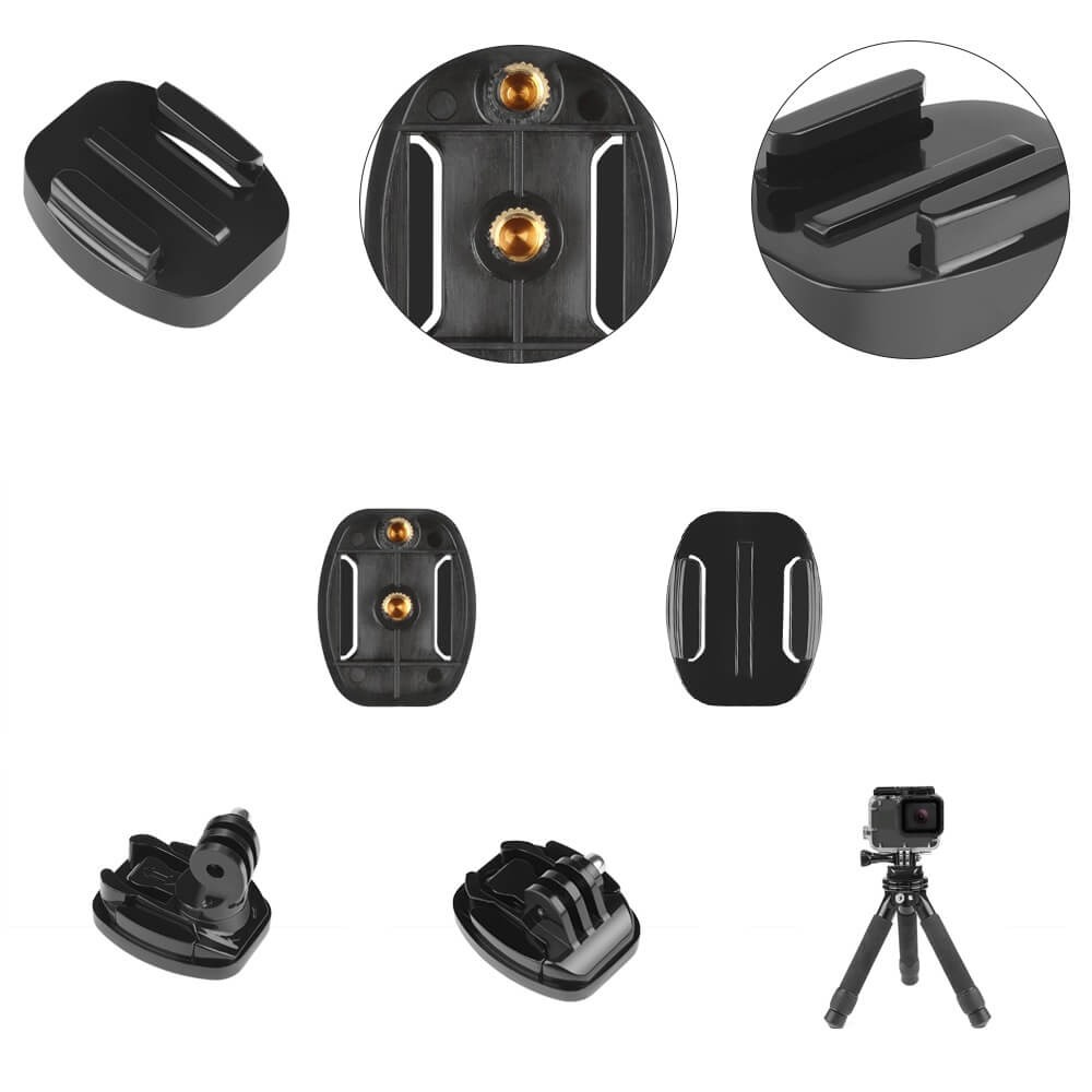 Suporte de Montagem Encaixe 1/4 Polegadas para GoPro e Câmeras Similares