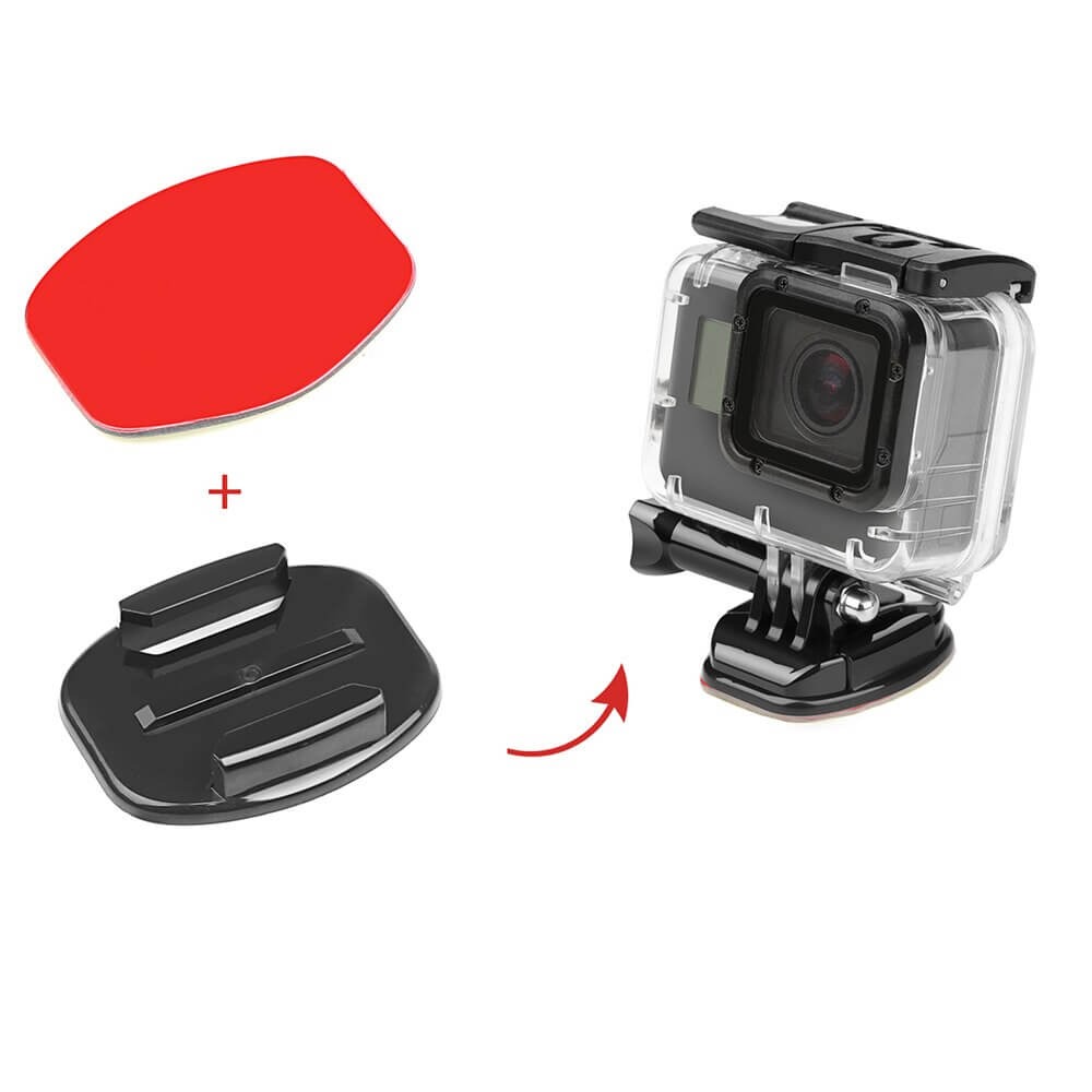 Kit de Suportes Adesivos Planos e Curvos para GoPro e Câmeras Similares