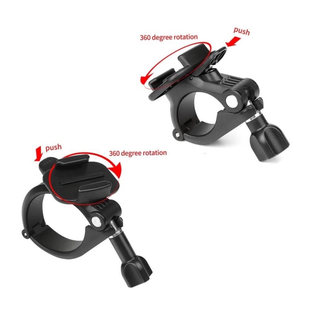 Suporte Barra Guidão Bike 360º para GoPro e Câmeras Similares