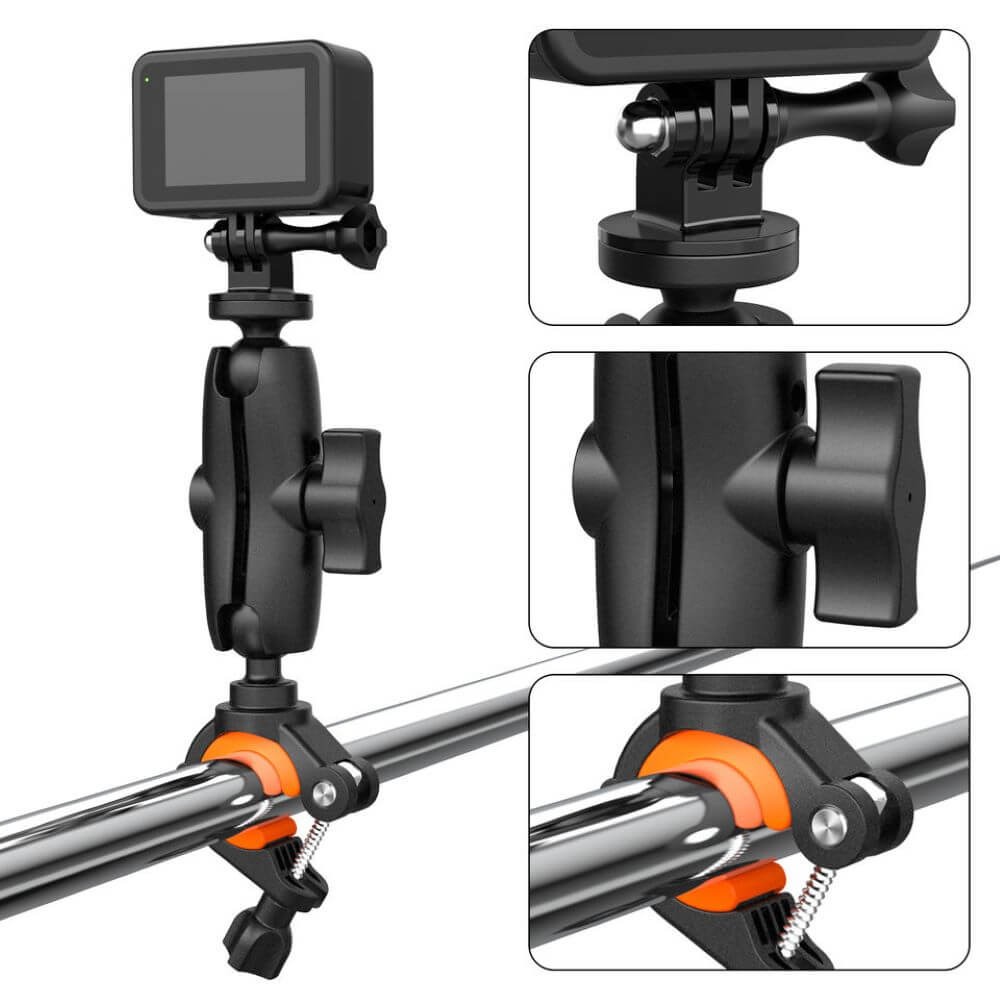 Suporte Guidão de Bike e Moto para GoPro e Câmeras Similares