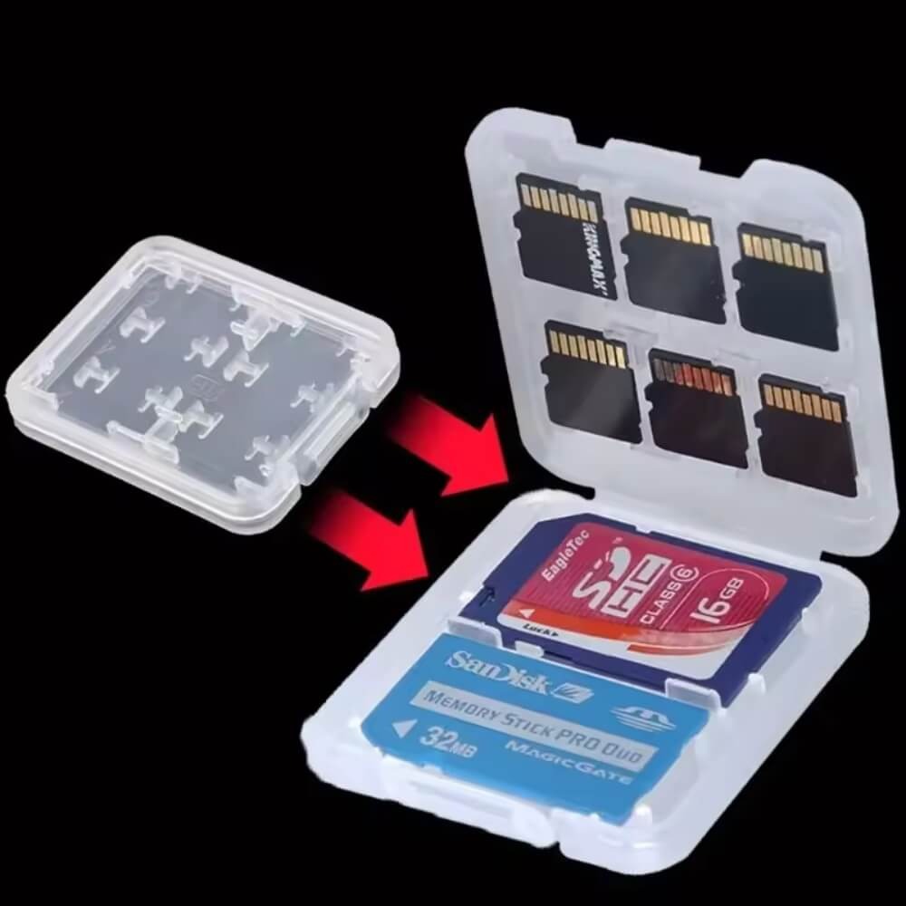 Case de Armazenamento para Cartões de Memória