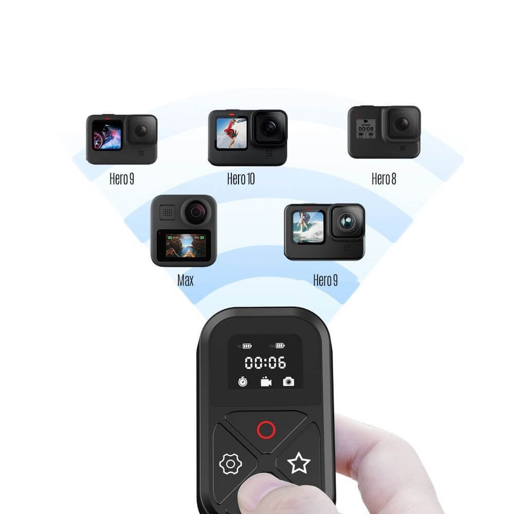 Controle Remoto para GoPro MAX e Hero 13 / 12 / 11 / 10 / 9 / 8 Black - Telesin