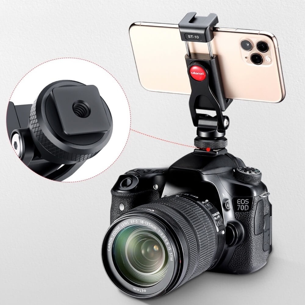 Suporte de Celular com Encaixe para Microfones e Iluminadores de Led - Ulanzi