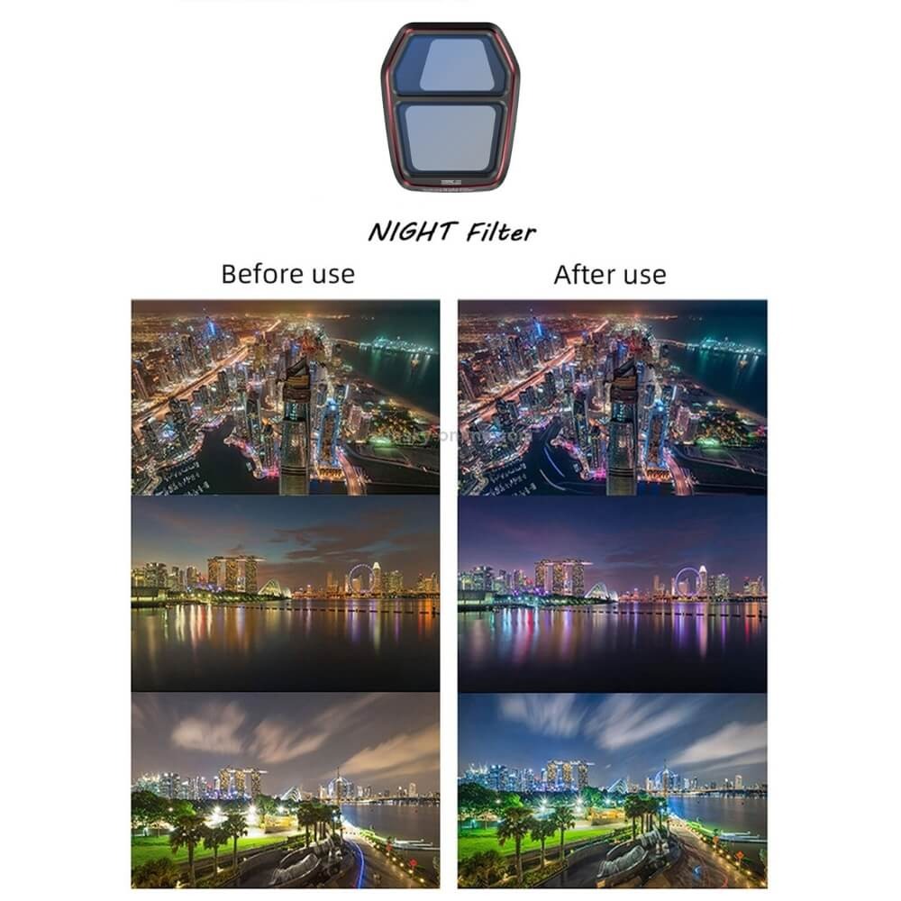 Filtro Redutor de Poluição Luminosa para Drone DJI Air 3S - StartRC