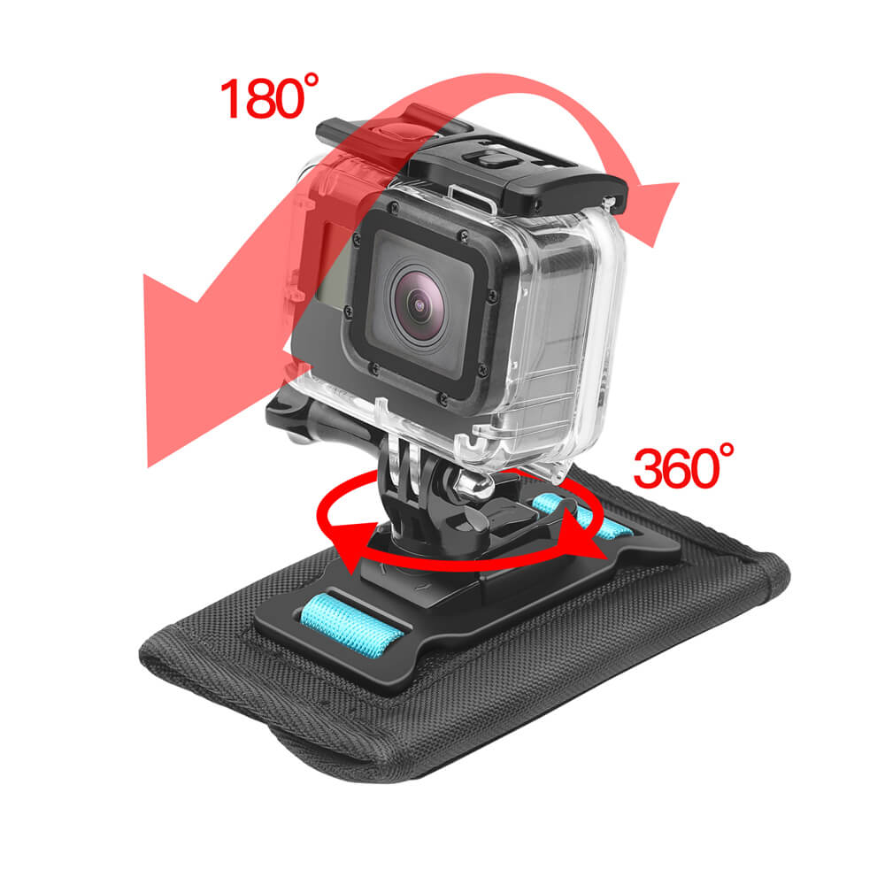 Suporte GoPro para Alça de Mochila com Adaptador Montagem 360º