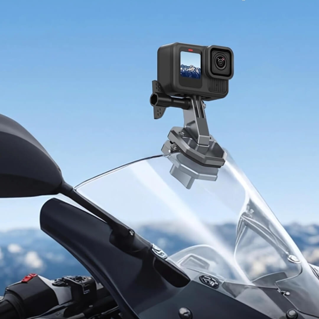 Suporte Para-brisas de Moto para GoPro e Similares - Telesin Suporte Para-brisas de Moto para GoPro e Similares - Telesin
