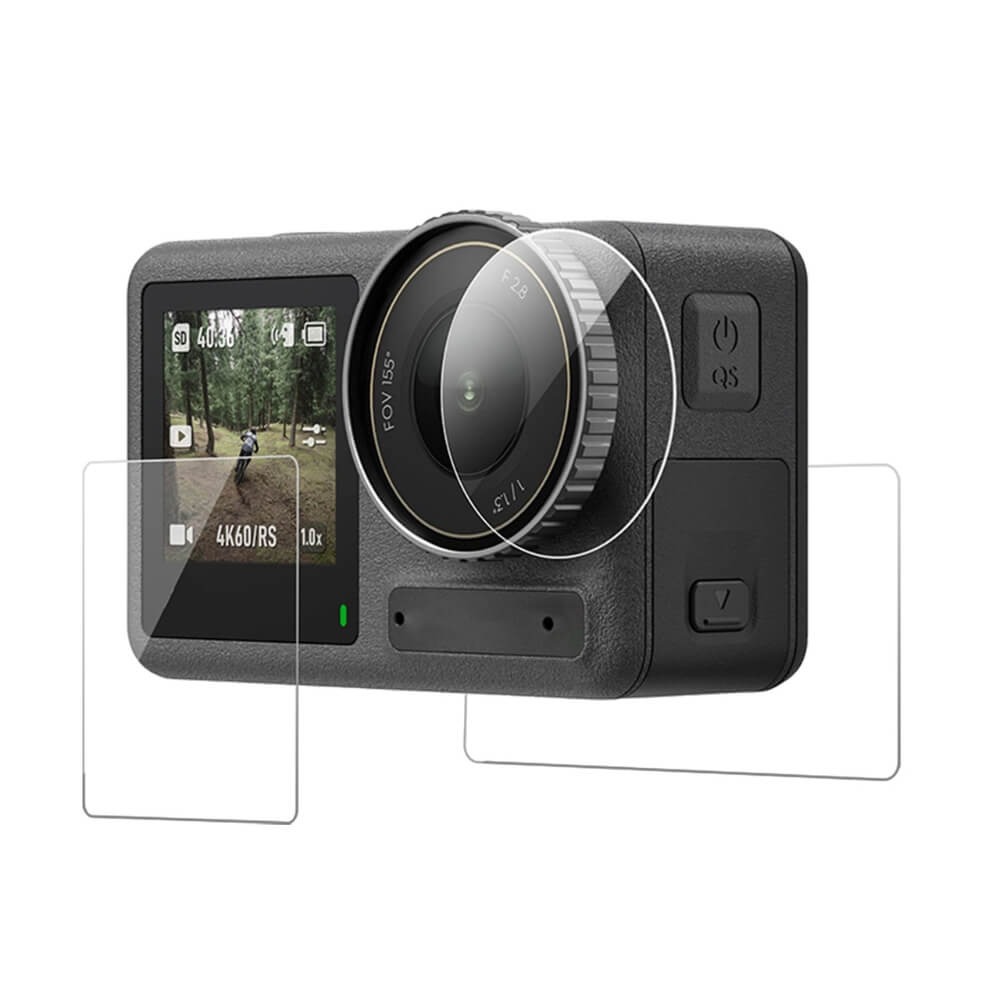 Película de Vidro para Câmera DJI Osmo Action 5 Pro / 4 / 3 - Telesin