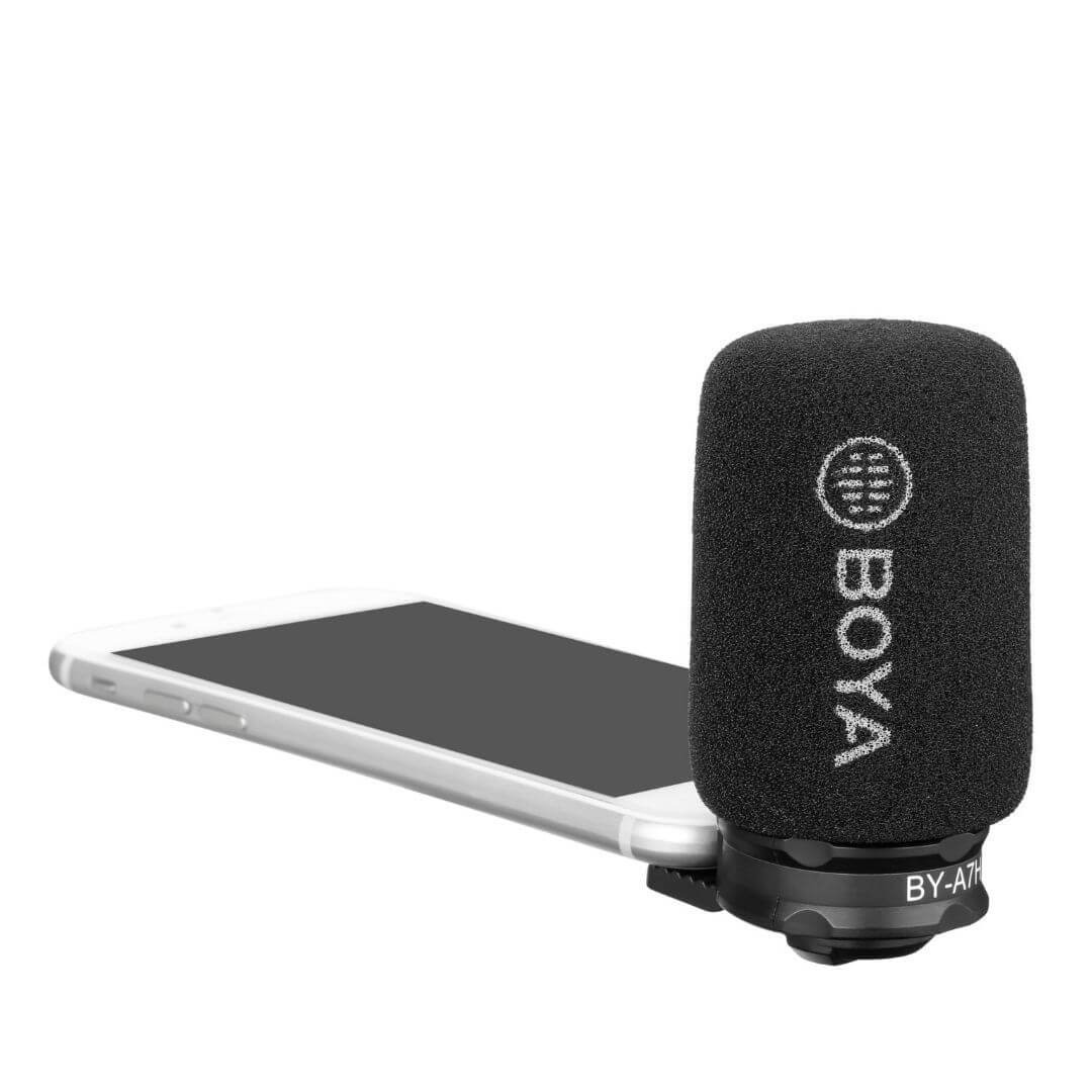 Microfone Direcional para Celulares e Tablets - BOYA BY-A7H