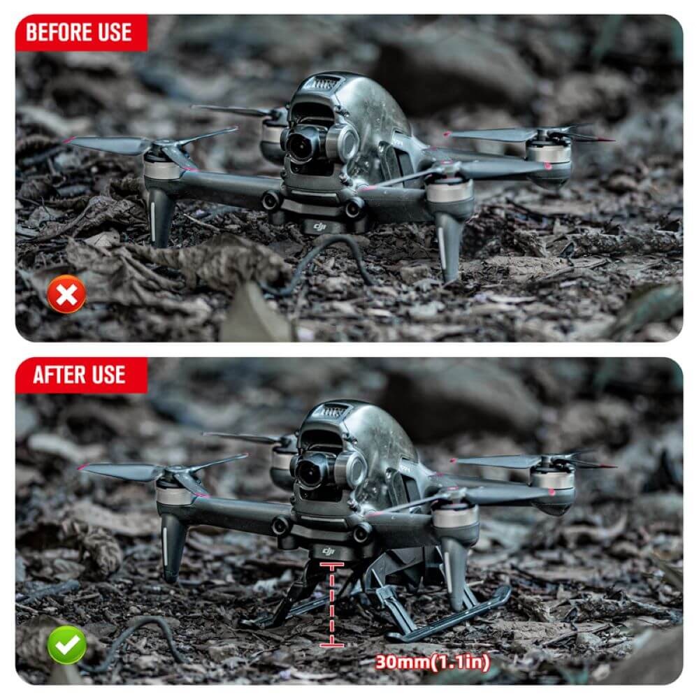 Trem de Pouso Dobrável para Drone DJI FPV - StartRC