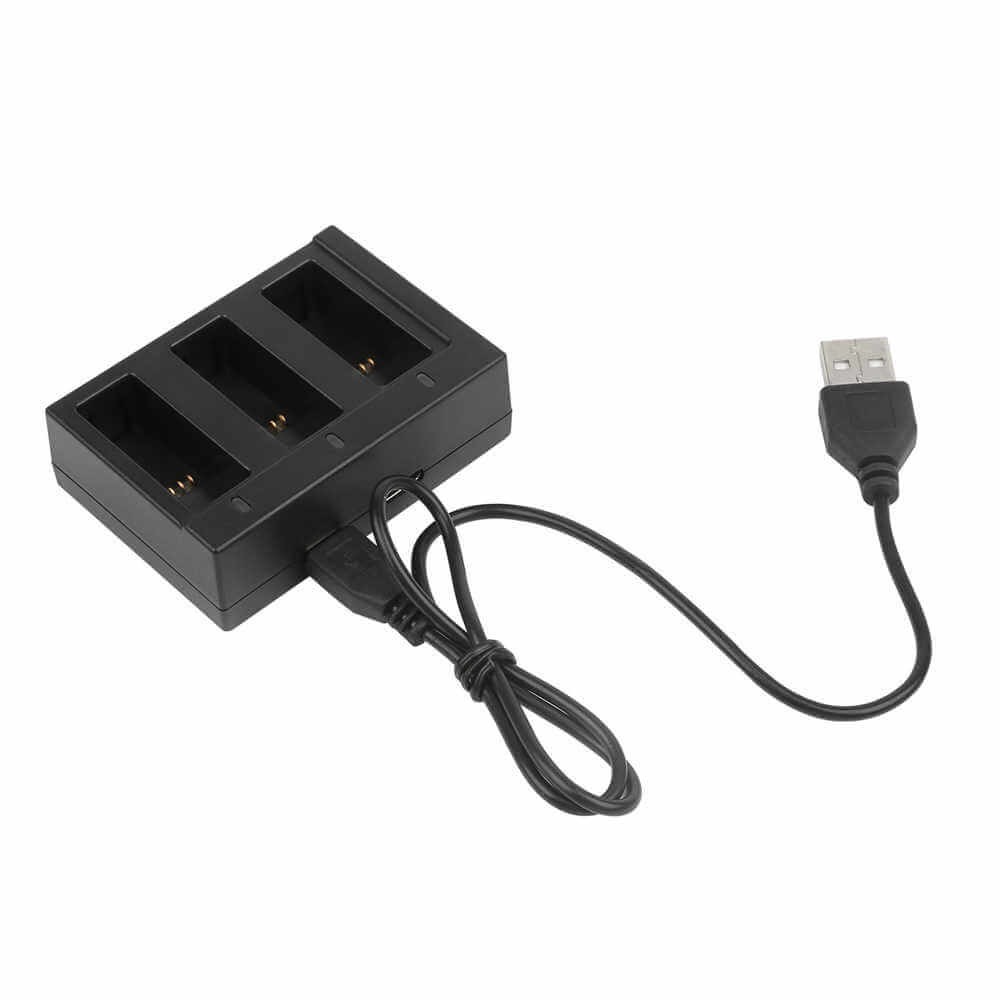 Carregador Triplo para GoPro Hero 8 7 6 5 Black e Hero 2018